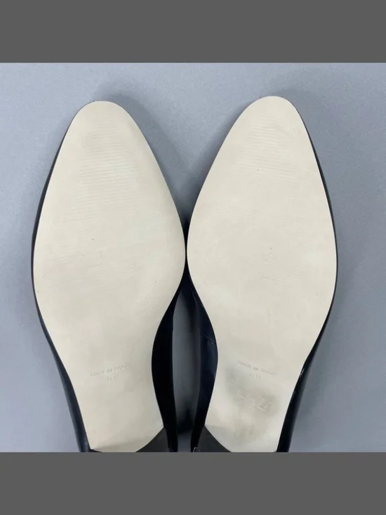 NEW Walking Cradles Shoes Womens 11 black leather block heels business classic - Picture 8 of 12